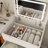 3 In 1 Vanity Desk With Flip Top Mirror And Foldable Sidetable