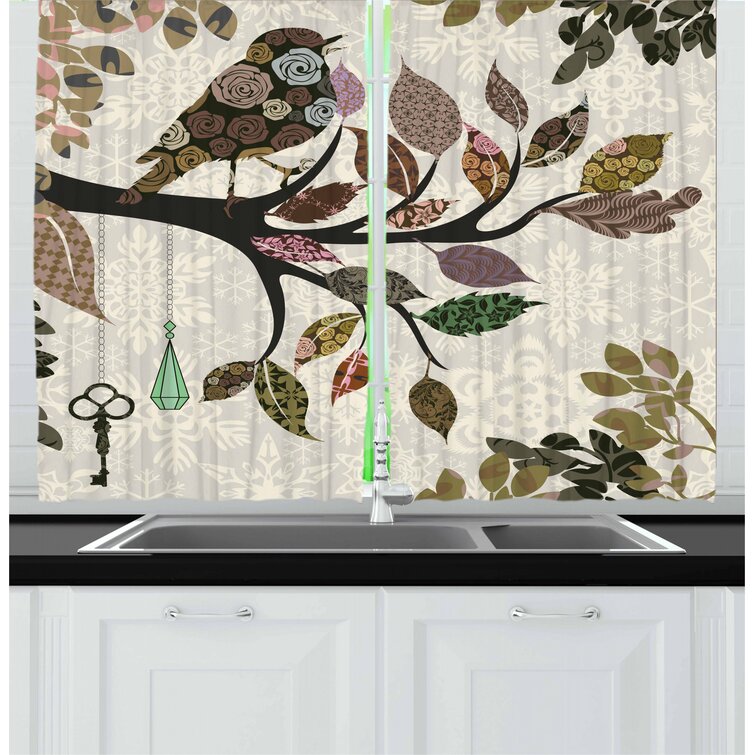 Sage Green Kitchen Mat Rug Set of 2- Plant Floral Butterfly