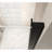 28x72 Inch Shower Door With Pivot Mechanism, Black Aluminum Frame, 1/4" Tempered Glass, Film, Water - Blocking Strip, Smooth Swing For Bathroom Featuring Half 6mm Transparent Raised Shock Packaged