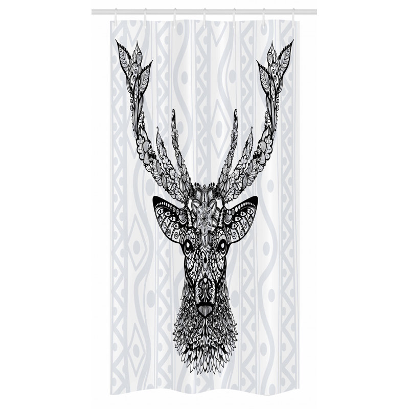 Shower Curtain with Hooks Included, 36" W x 72" L