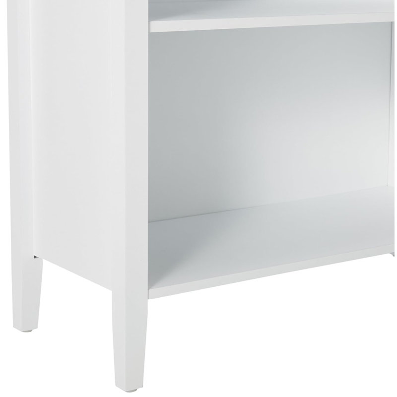 Bibliothèque à 4 tablettes en bois blanc