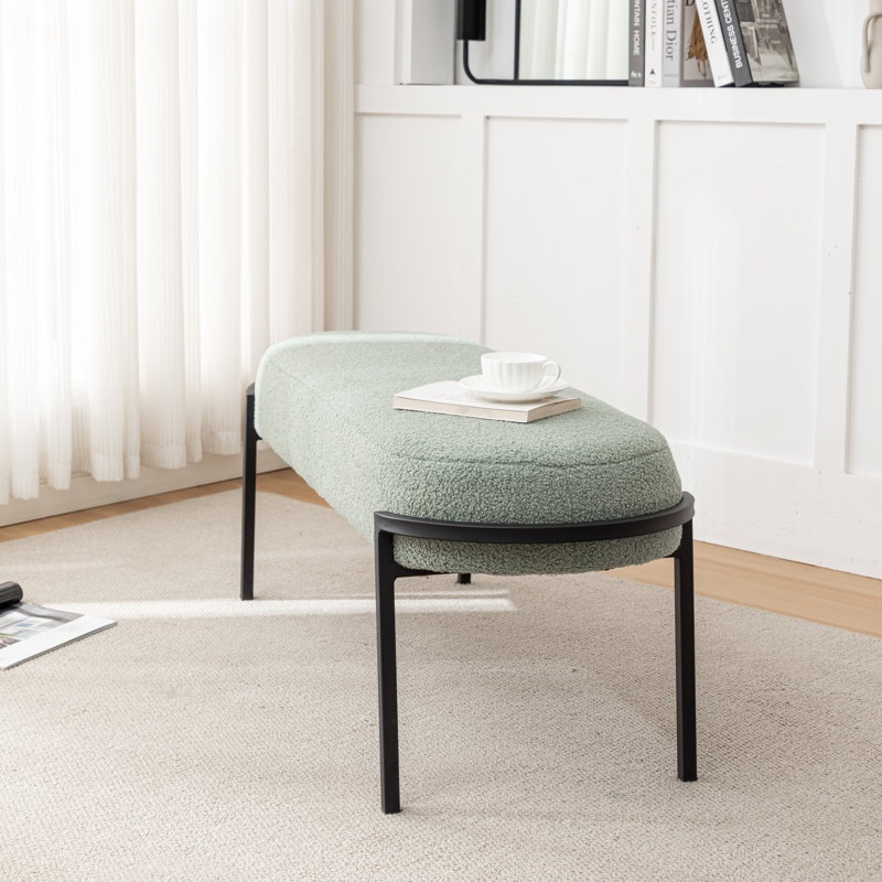 Jolanta Upholstered Bench, Green