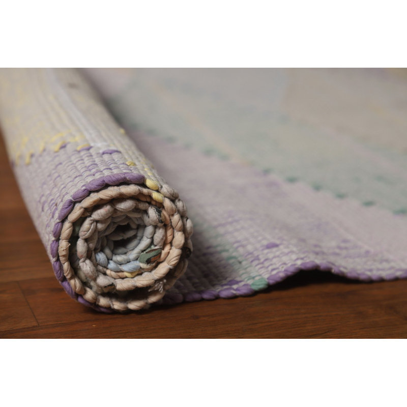 Tapis turc moderne en laine à motif géométrique 10 x 13