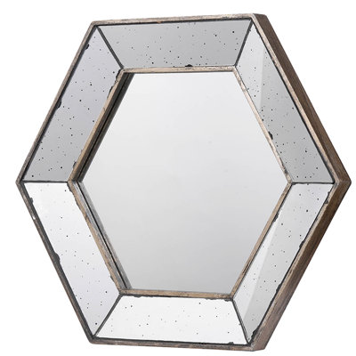Miroir mural 21 "X 18" Hexagon