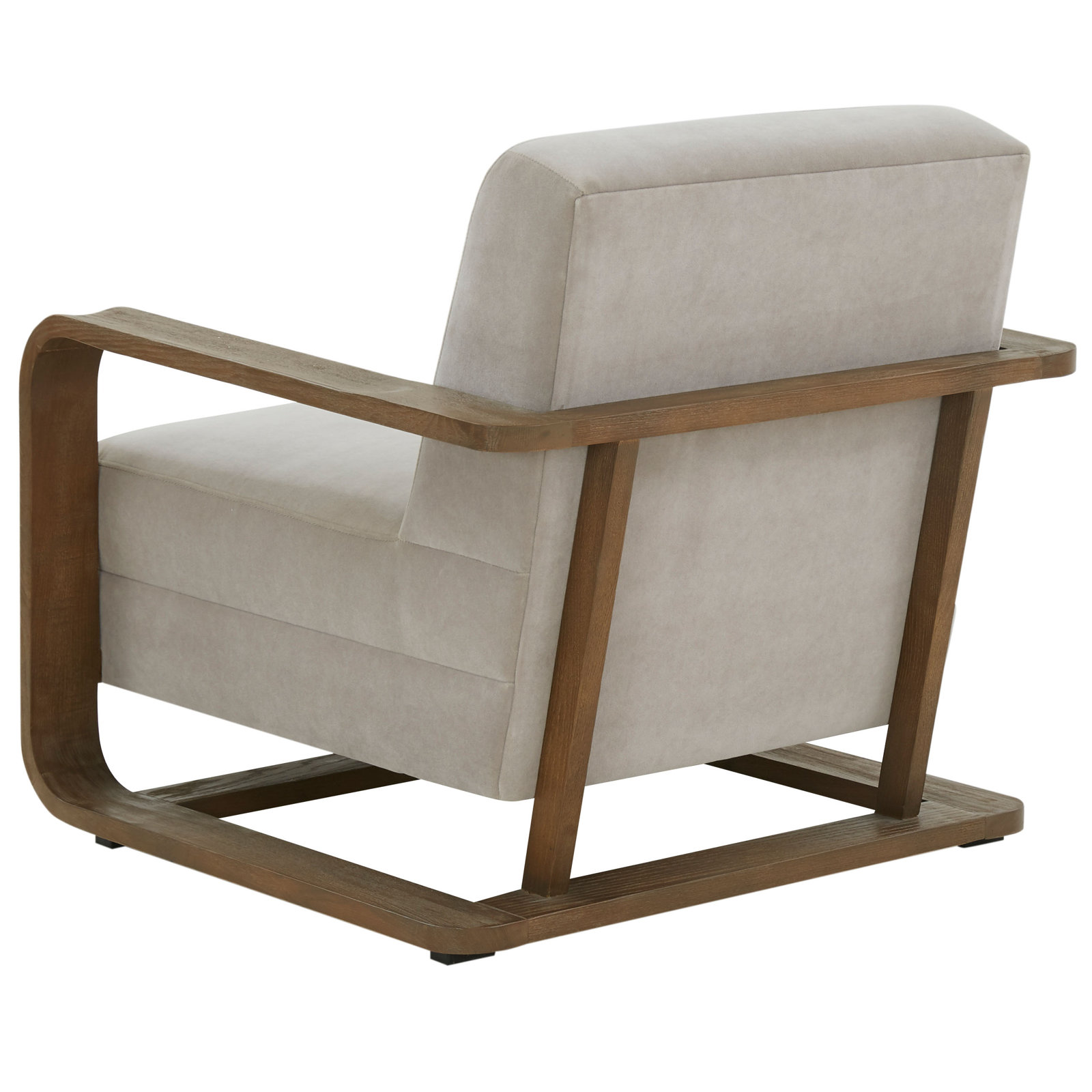 Moni Pine Armchair, Gray Velvet