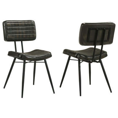 Molly Espresso Upholstered Dining Chair (Set Of 2)