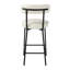 Caroleen Upholstered Counter Stool with Metal Frame
