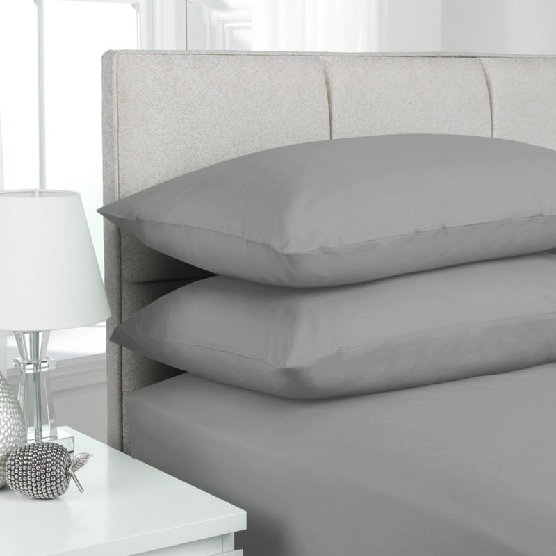 Castille Super Soft Plain Blend Microfiber Housewife Pillowcase, Peach