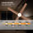 Luminza 48 in. Indoor Matte Black Ceiling Fan with Color Changing Dimmable Integrated LED Light and Remote Control