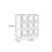 Retro Style Square Handle Accent Chest