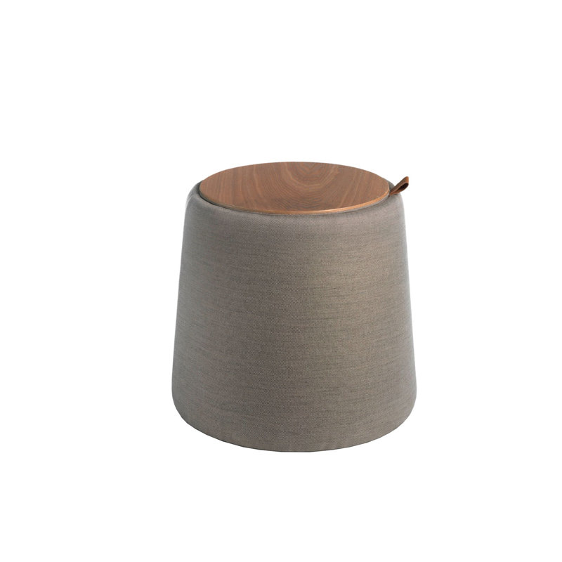 44cm Wide No Pattern Pouffe Ottoman