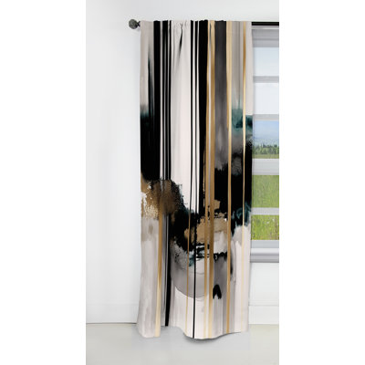 Rylie - Rideau Shapes - Rideau abstrait en velours occultant - 1 panneau