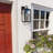  Schlesinger Black Steel Outdoor Motion Sensor Wall Light