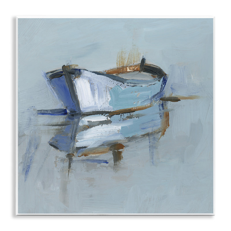 Plaque murale Expressionist Water Reflection, design par Ethan Harper