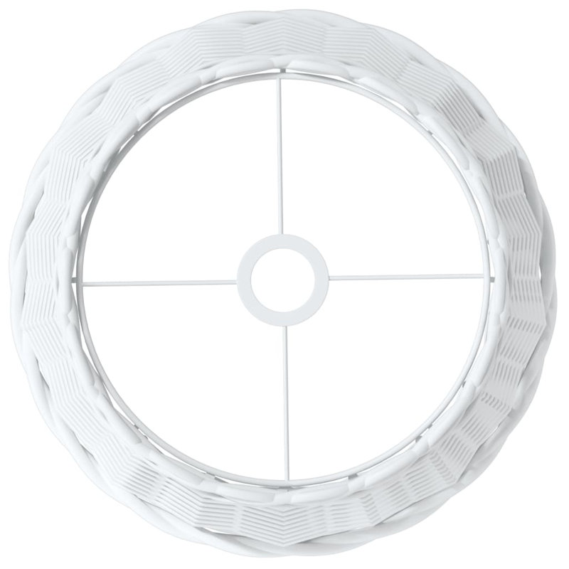 Chira Pendant Shade, White, 23cm H x 38cm W x 38cm D