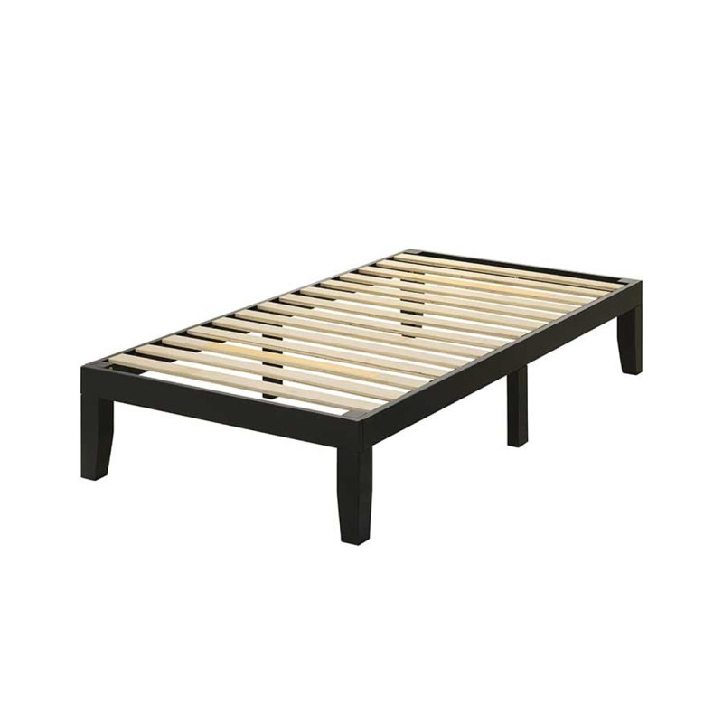 Winston Porter Addicus Full Platform Bed Frame, Black - Wayfair Canada