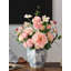 Bouquet de pivoines artificielles en plastique souple de style rétro, ornement de décoration intérieure durable