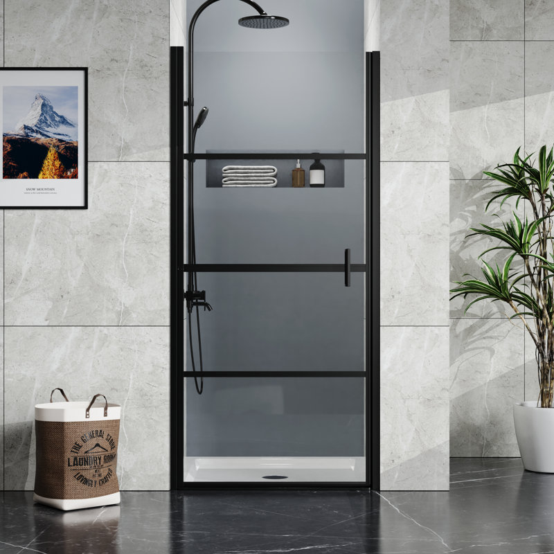Base de douche 36 po x 36 po, bonde de centre de douche à seuil simple, blanc