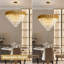 Lustre à plusieurs niveaux avec lumière en cristal-223817160-223817167-223817165