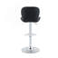 Modern 3PCS Bar Set, Round Bar Height Table With Sintered Stone Top & 2 Swivel PU Leather Adjustable Height Bar Stools With Padded Seat-77904702