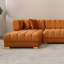 Canapé modulaire en velours Hilger-1658448447