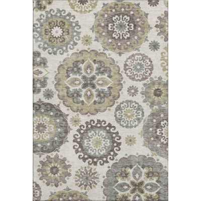 Premium Machine Washable Prisco Beige Rug