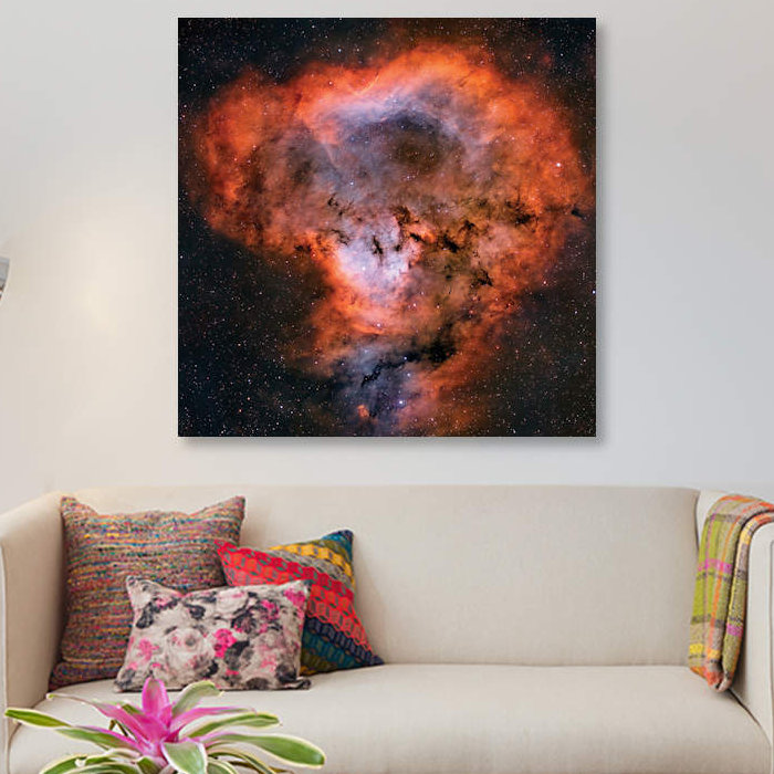 « ngc 7822 émission nebula » par rolf geissinger, impression sur toile tendue, H 37 po x l 37 po x P 1,5 po, Toile tendue