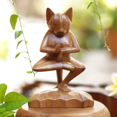 Sculpture de chat indonésien Somersall