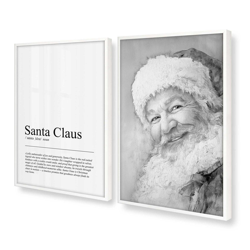 «Old Saint Edition», ensemble de 2 reproductions d'art, H 21,5 po x l 35 po, Blanc opaque