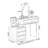 Makeup Vanity with Light mirror,5 drawers