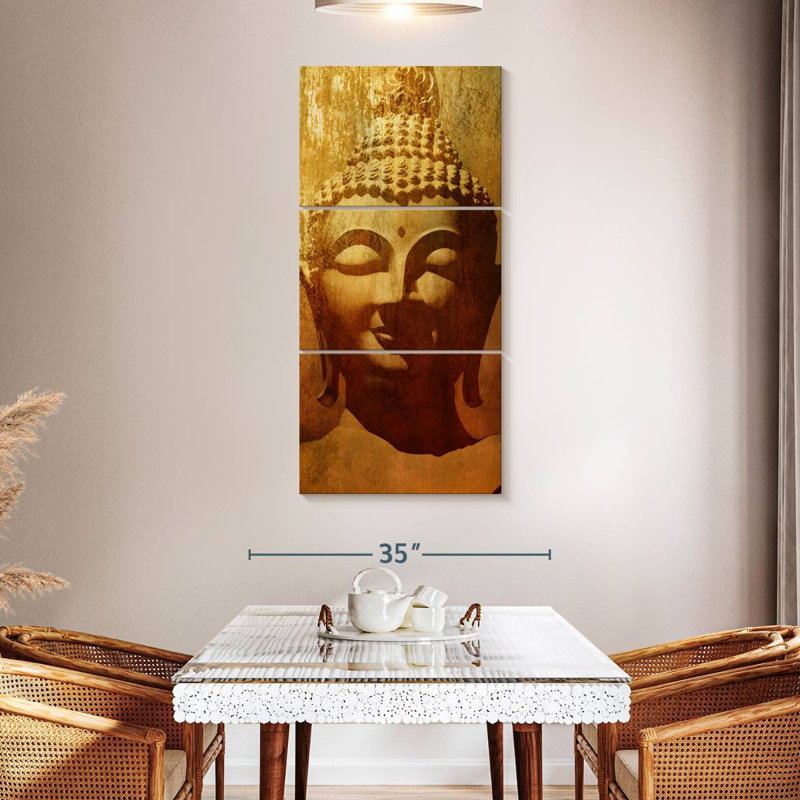 Antique Buddha Head, 52" H x 24" W