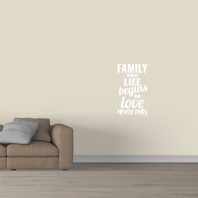 Text & Numbers Wall Decal