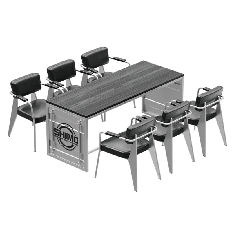 Kadem 6 - Person Solid Wood Top Trestle Dining Set