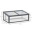 Cold Frame 100*65*40 cm Wood 1 Piece Cold Frame Grey with Openable Top Cover-134738708
