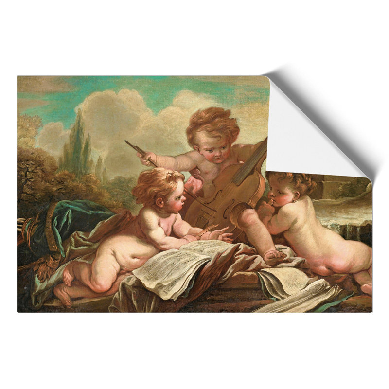 Three Cupids by Francois Boucher - Frameless Print, 30cm H x 42cm W x 0.1cm D