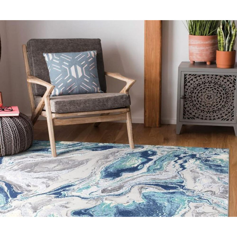 Marble Pattern Area Rugs Multi, Rectangle 120 x 170cm