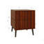 Table de chevet en bois avec 2 tiroirs