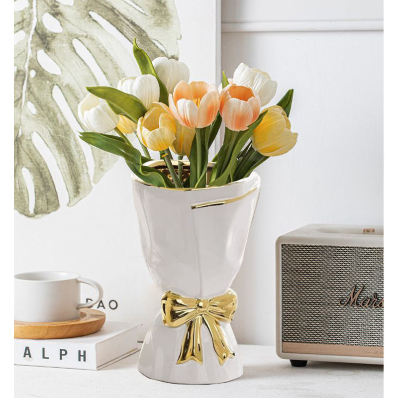 Bow Vase, Flower Vases For Table Decor