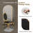 7-Piece Modern Dining Set with Faux Marble Table and  Upholstery Chairs – Seats 6, Stainless Steel Legs-415995155-406540545