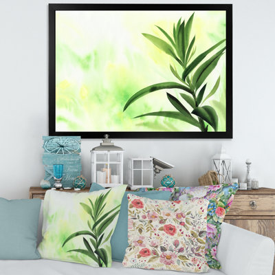 Palmier en bambou, détail I - Peinture sur toile