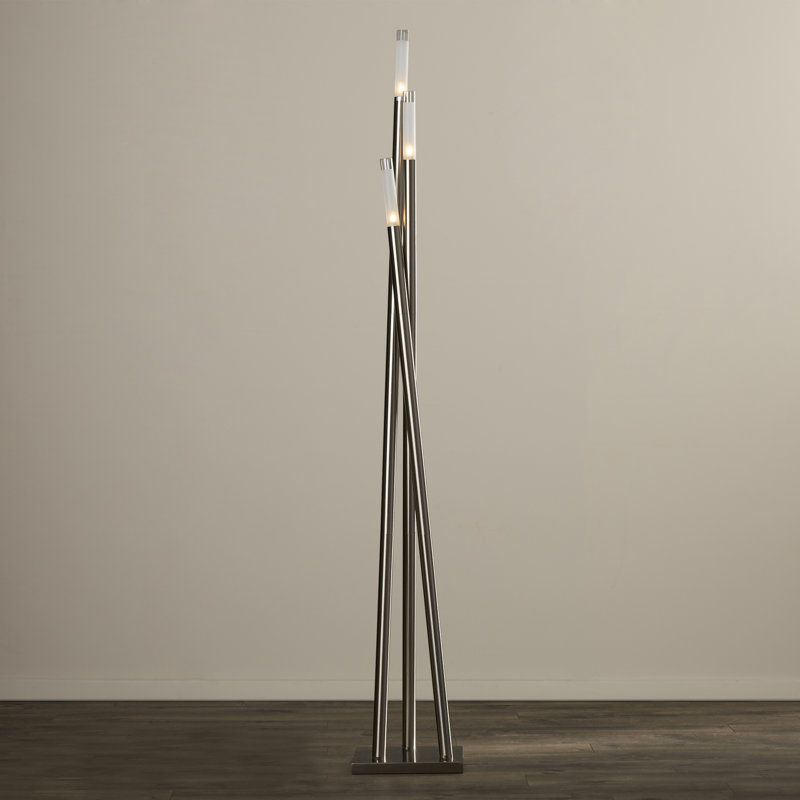 67'' Novelty Floor Lamp, Brushed Nickel