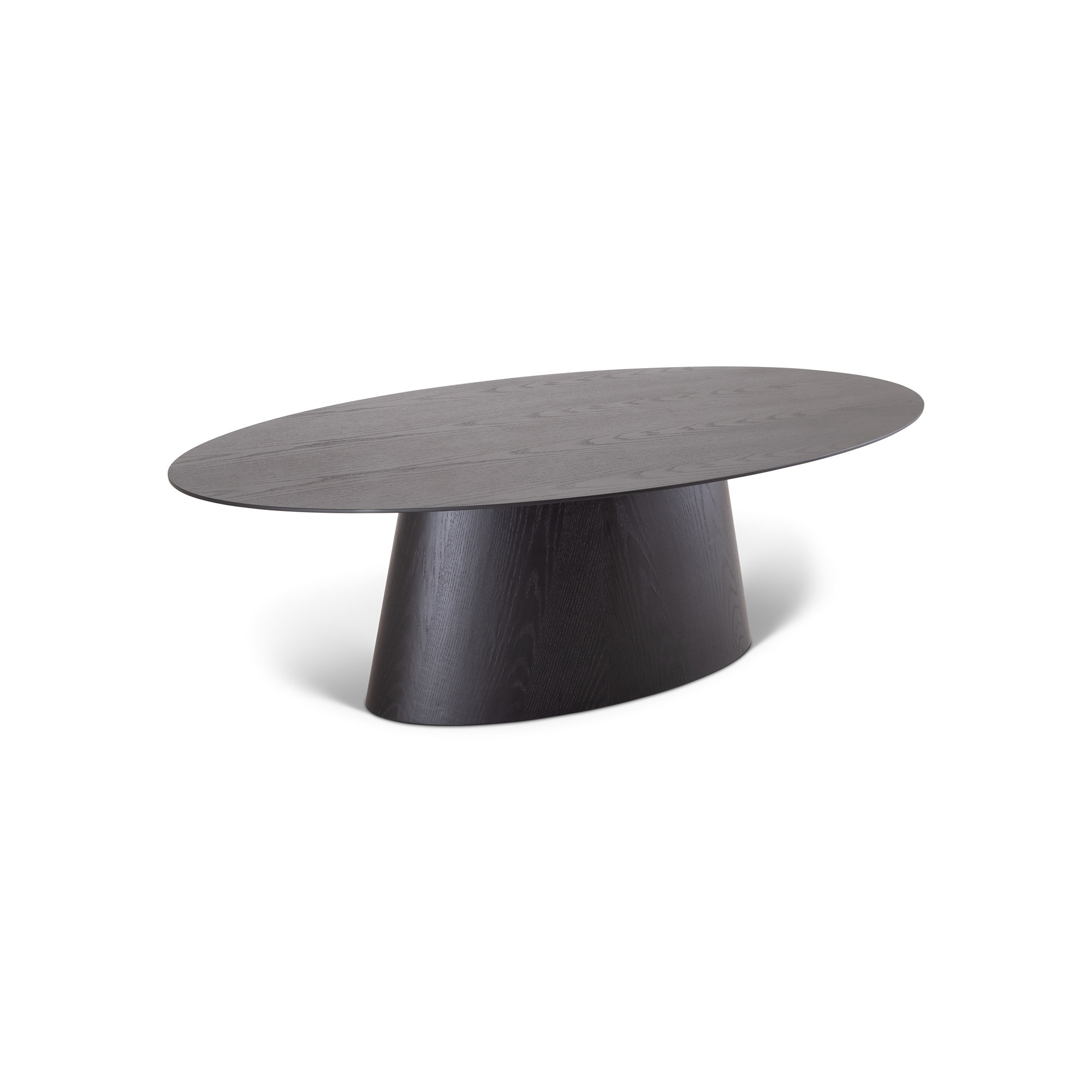 Nisrine 86" Oval Dining Table, Black