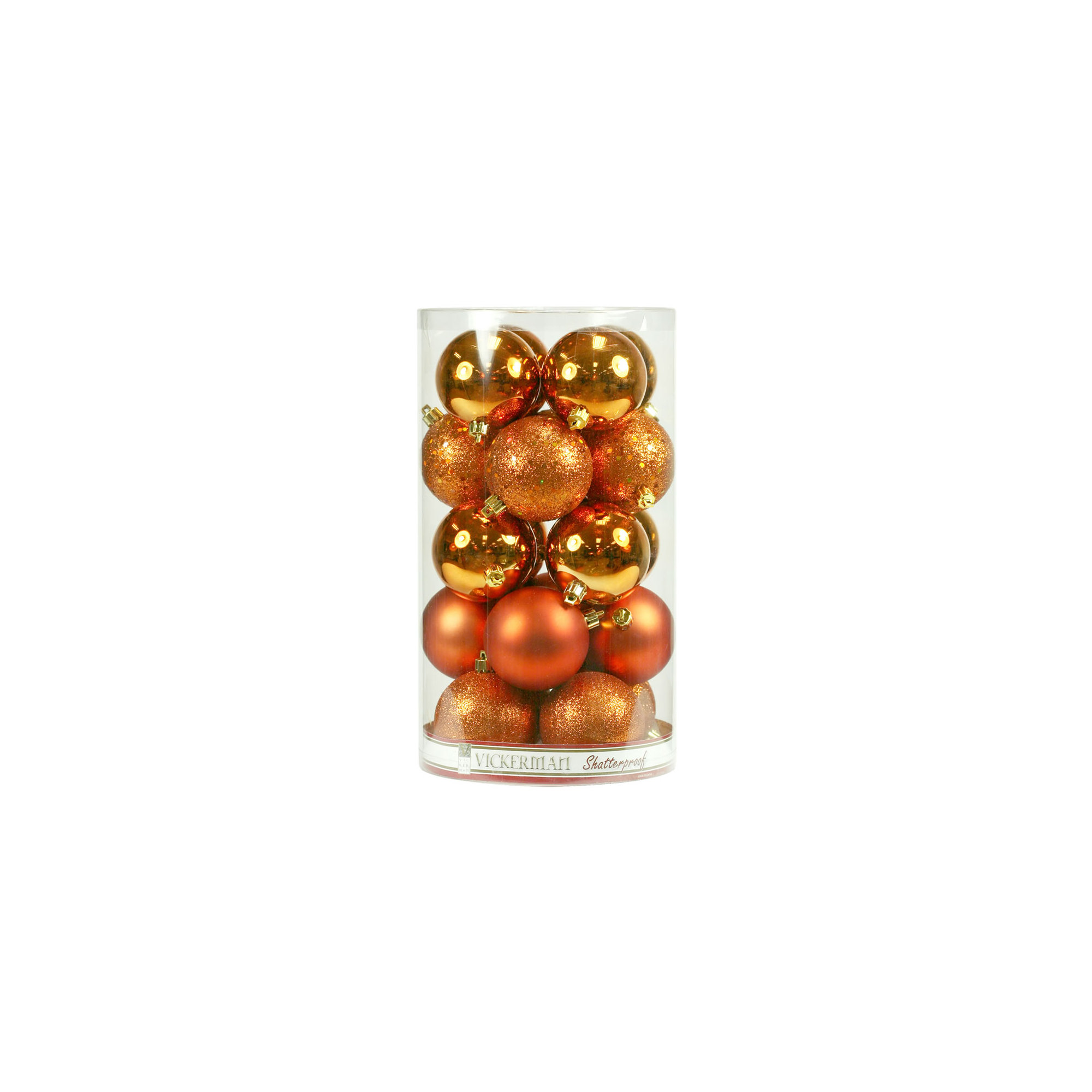 Holiday Décor Ball Ornament, Burnish Orange