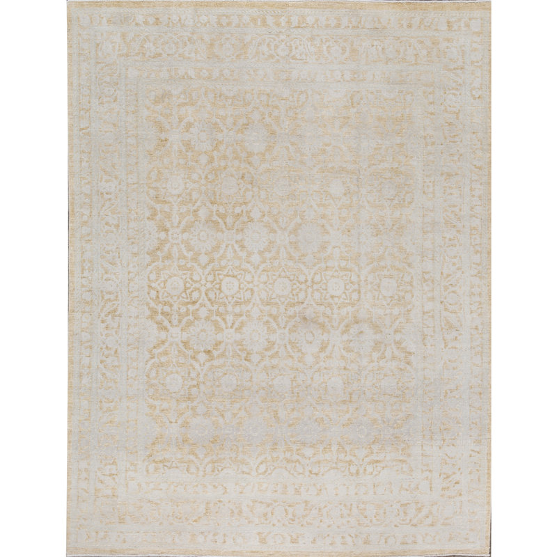 Ziegler Hand-Knotted High-Quality Gold Area Rug