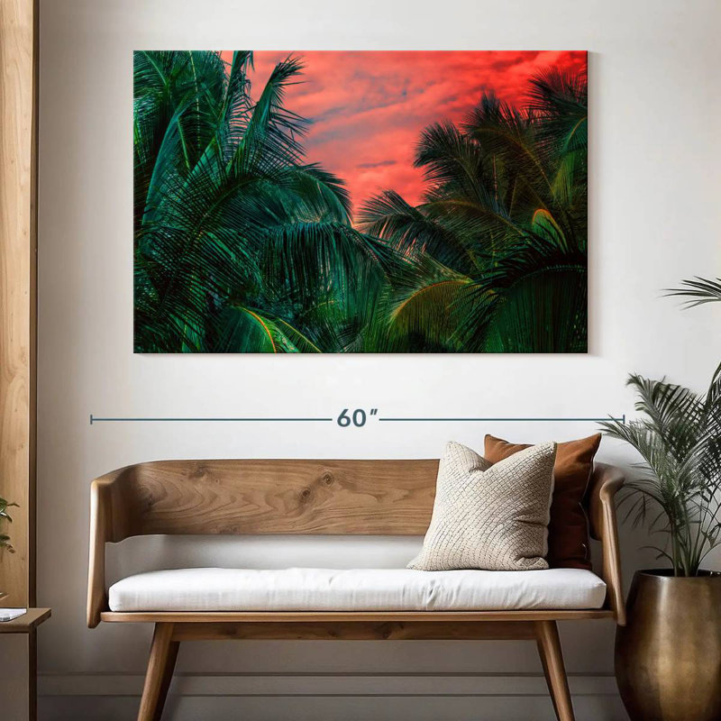 Harnek Jungle Palm Trees, 34" H x 51" W