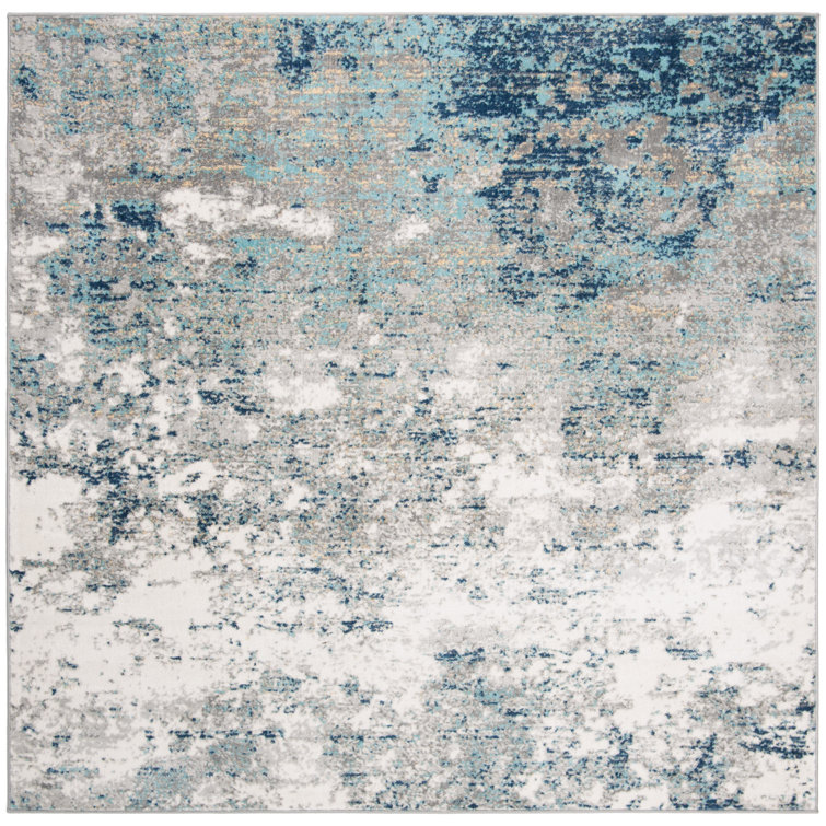 Odin Abstract Gray Area Rug