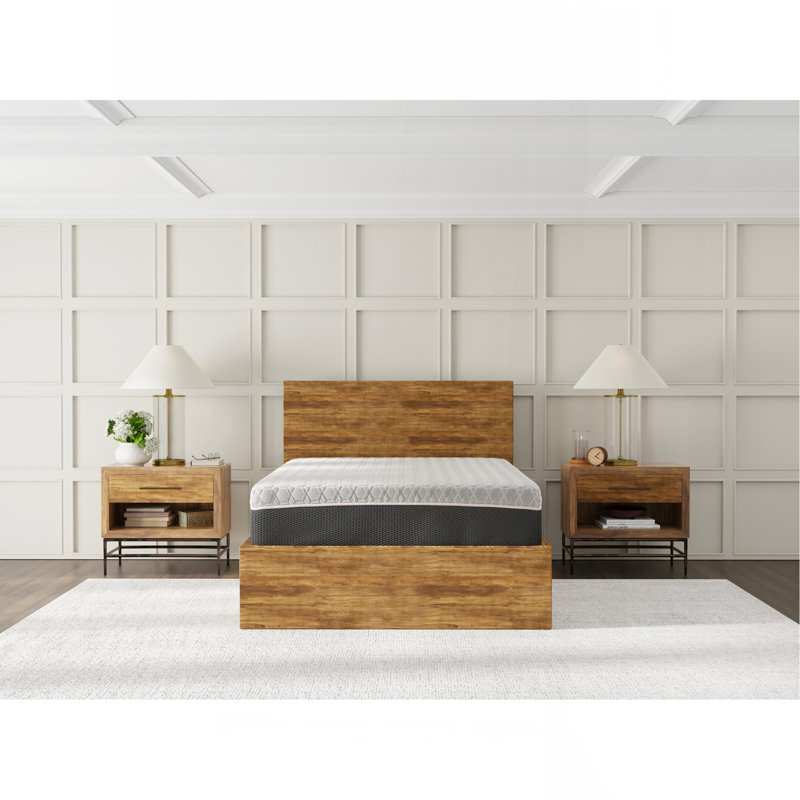 Matelas en mousse viscoélastique 12 pouces hybride infusé de cuivre, Double