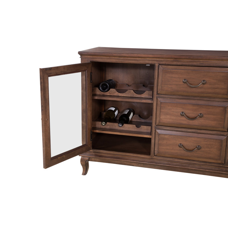 Buffet en bois massif Tasheem 60 po