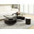 Ensemble de table basse / tabourets 3 pièces Buckley Cappuccino