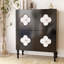Console rectangulaire en bois massif noir